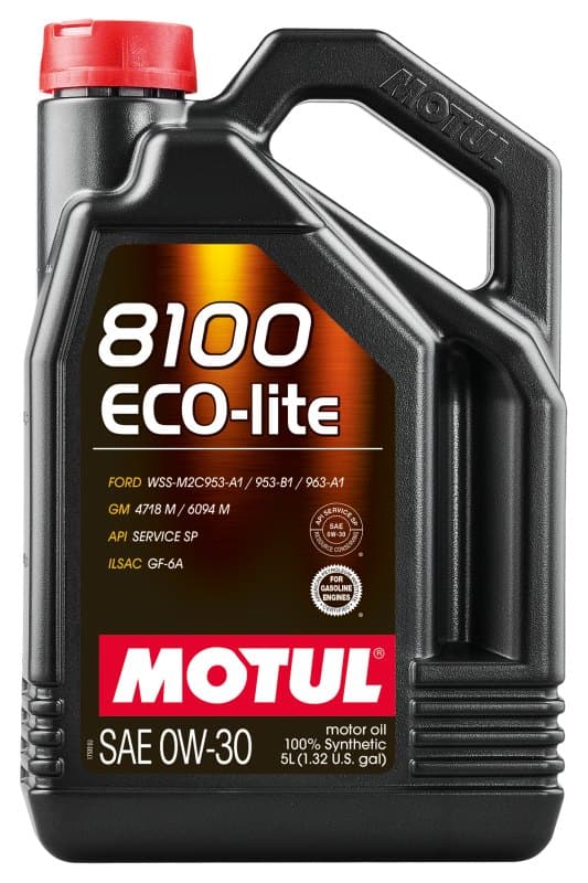 MOTUL OLIE 0W30 5L 8100 ECO LITE / SP / WSS-M2C953-A1 953-B1 963-A1 / GM 4718 M 6094 M / GF-6A
