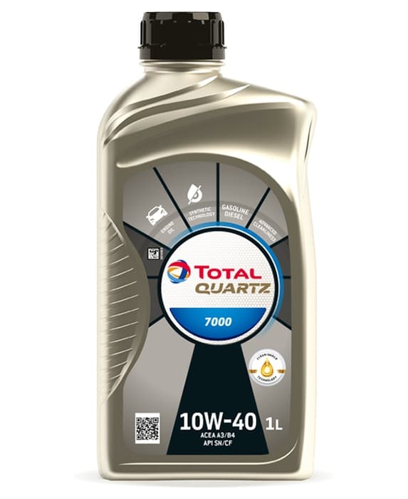 TOTAL KVARTSOLIE 10W40 1L 7000 A3/B4 / SN/CF / B71 2300/2294 / 229,1 / 501,01 505,00 / 9,55535-G2