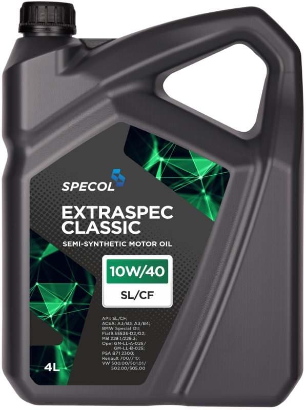 SPECOL ÖLJY 10W40 4L EXTRASPEC CLASSIC SL/CF / 229.1 229.3 / 501.01 502.00 505.00