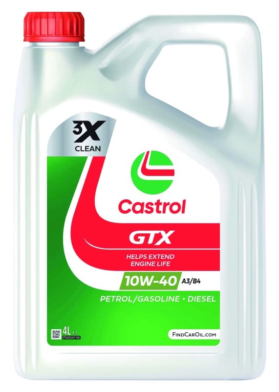 CASTROL OLIE 10W40 4L GTX / SP / A3/B4 / 501.01 505.00 / 9.55535-D2 9.55535-G2 / 229.3 226.5 / RN0700/0710