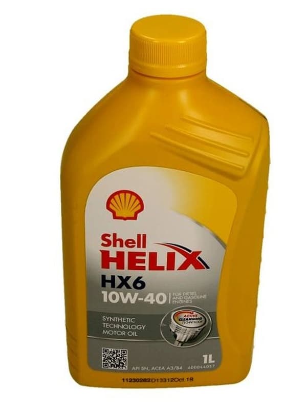 SHELL OLIE 10W40 1L HELIX HX6 SN/CF/ 229.3/ RN700/ 502,00 505,00