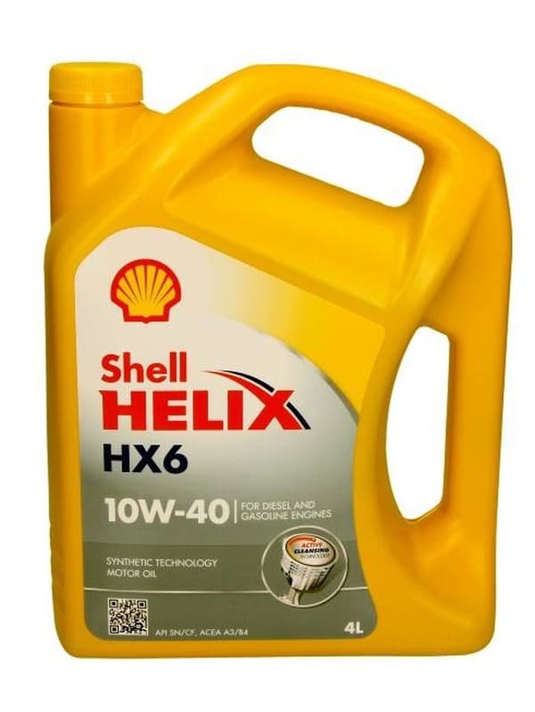 SHELL OLIE 10W40 4L HELIX HX6 SN/CF/ 229.3/ RN700/ 502,00 505,00