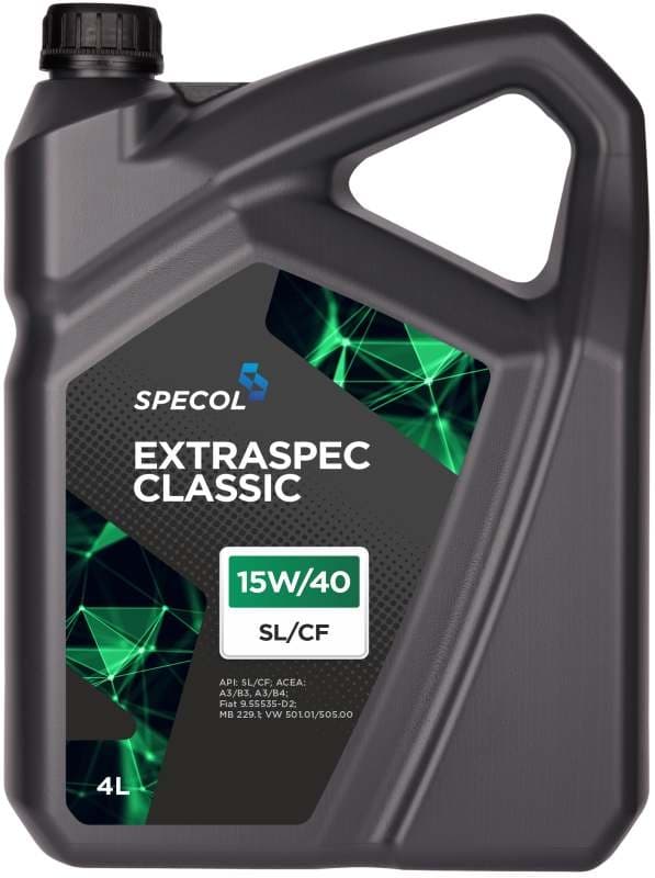 SPECOL OLIE 15W40 4L EXTRASPEC CLASSIC SL/CF/ 229.1/ 501.01 505.00