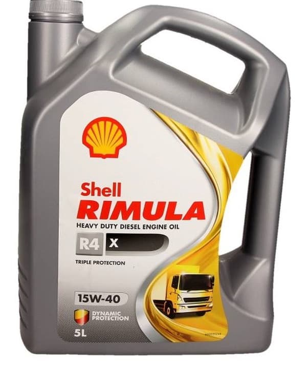 SHELL ÖLJY 15W40 5L RIMULA R4 X / E7 / CI-4 / MAN 3275-1 / 228.3 / RLD -3 / VDS-3 / KUORMA-AUTOJEN