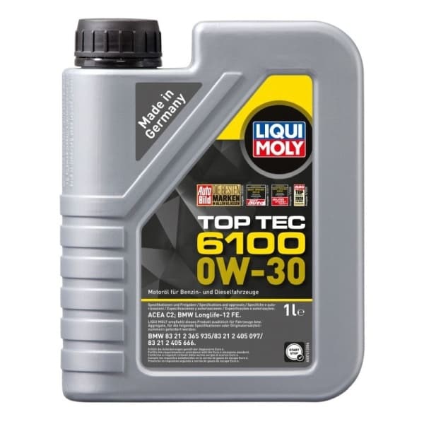 LIQUI MOLY OLIE 0W30 1L TOP TEC 6100 C2 / LL-12 FE / BMW 83 21 2 365 935