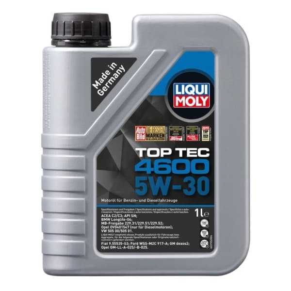 LIQUI MOLY OLIE 5W30 1L TOP TEC 4600 / 505.01 505.00 502.00 / 229.51 / BMW / DB / OPEL