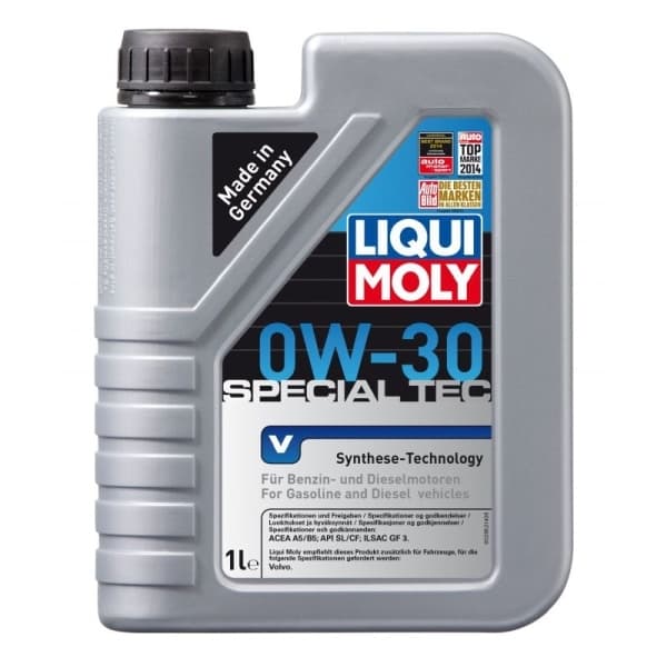 LIQUI MOLY ÖLJY 0W30 1L SPECIAL TEC V / VOLVO / SL/CF / A5/B5 / GF-3 / VCC 95200377