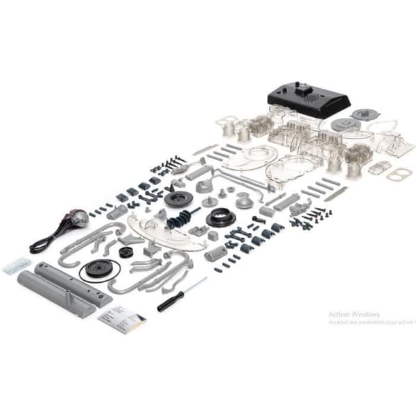 VW Bulli T1 4-cylindrig boxermotor, motorsats i skala 1:4