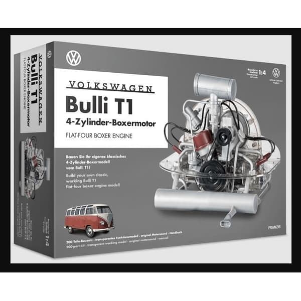VW Bulli T1 4-cylindrig boxermotor, motorsats i skala 1:4