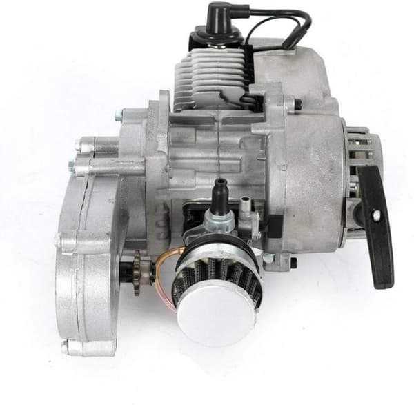 2-takts mini-motor, hög effektutgång, hållbar aluminiumdesign,Silver