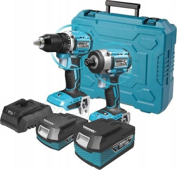 Dedra - DED7030A03 - Set med elektriska verktyg DED7143+DED7144+DED7032+DED7034+DED7038+13 delar ac