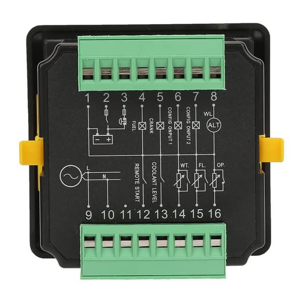 DC20D Generator Controller, Automatisk Start/Stop, Omfattende Alarm System,sort
