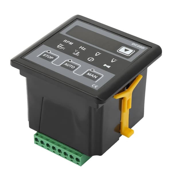 DC20D Generator Controller, Automatisk Start/Stop, Omfattende Alarm System,sort
