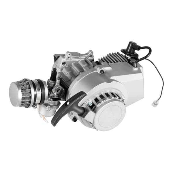 49CC 2-taktsmotor, maksimal effekt 1,9 kW, snorstart,Sølv