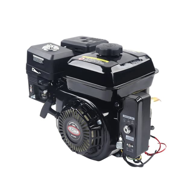 Benzinmotor 212CC, 7,5HK Elektrisk Start, Nøgleakseltype, Stålramme