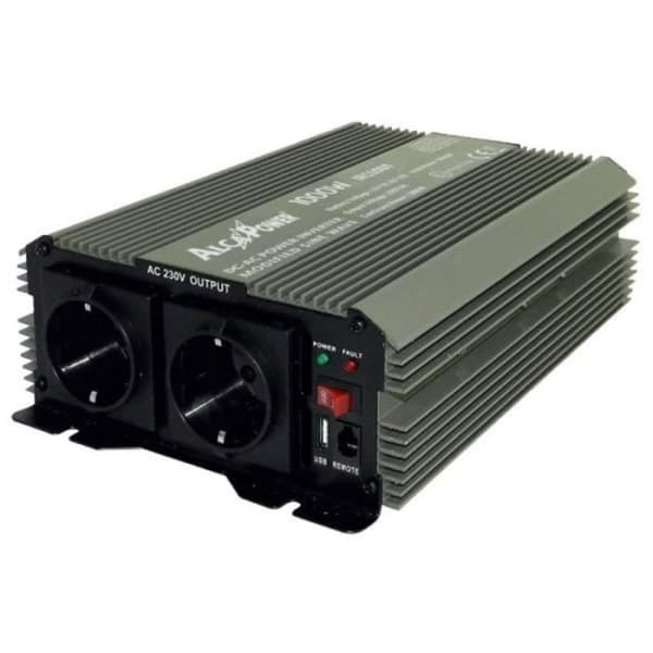 Omvandlare 12-220V 1000W Svart.