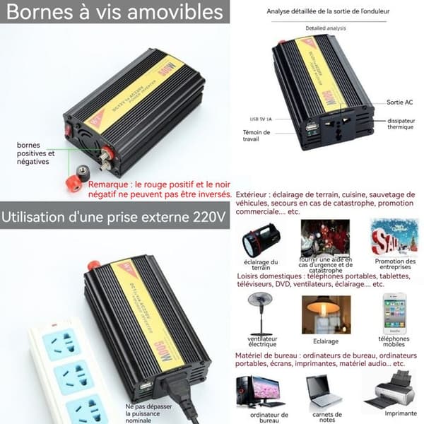 Konverter transformator spanning INN® 12v 220V/110 Tändare strömförsörjning elektrisk universaluttag batteriladdare
