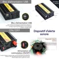 Miniatyrbild 2 av 4: Konverter transformator spanning INN® 12v 220V/110 Tändare strömförsörjning elektrisk universaluttag batteriladdare