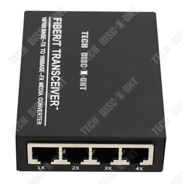 Optisk Ethernet-konverter - Tech Discount® - SC RJ45 - 10/100Mbps - 20km