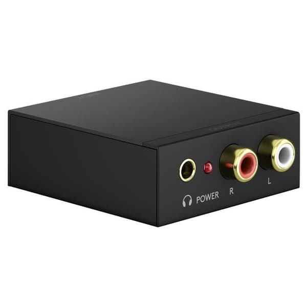 Goobay digital-till-analog audioomvandlare - SPDIF koaxial/Toslink till 2xRCA/Jack 3.5mm