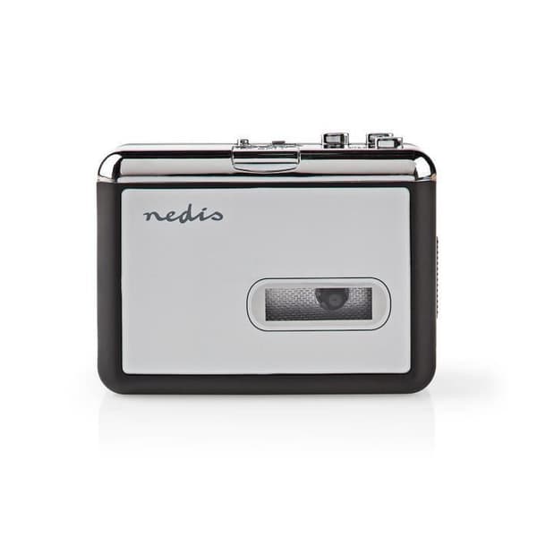 Kassettomvandlare - NEDIS - ACGRU100GY - Bärbar - USB - Batteri Grå