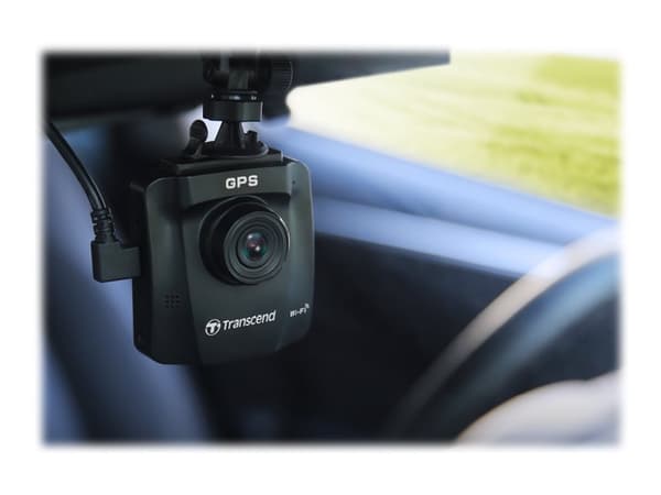 Transcend DrivePro 250, Full HD, 140°, 60 fps, H.264, MP4, 2 - 2, Musta