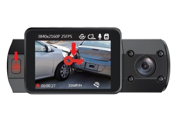 Vantrue N2S dual 1440P videotallennin