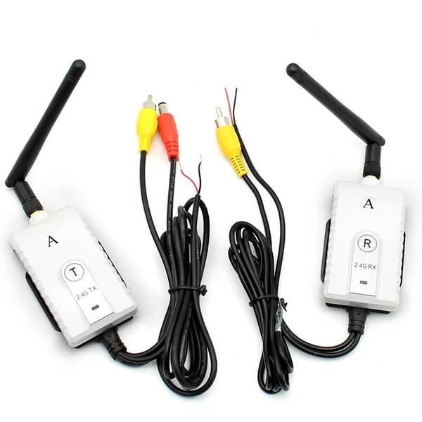 Trådlös videosändare, 2,4 GHz, 200 meter, RCA, DC12-24V
