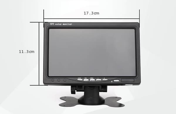 HästTrailer-kamera Trådlös trailerkamera, 7" display för hästtransport, auto IR-mörkerseende, 120° vidvinkel