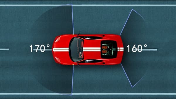 Smart Backkamera och Dashcam inbyggd i 10" Backspegel, GPS Stöd, 1080p HD, Inspelning, Nightvision