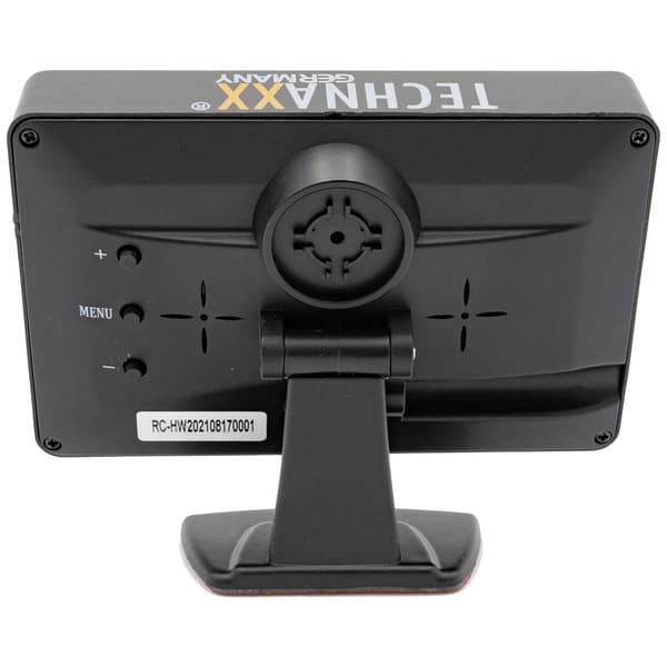 Technaxx TX-170 Backkamerasystem trådlös Automatisk dag-/nattswitch, Parkeringssensorer, tiltbar, Extra IR-ljus Skylthå