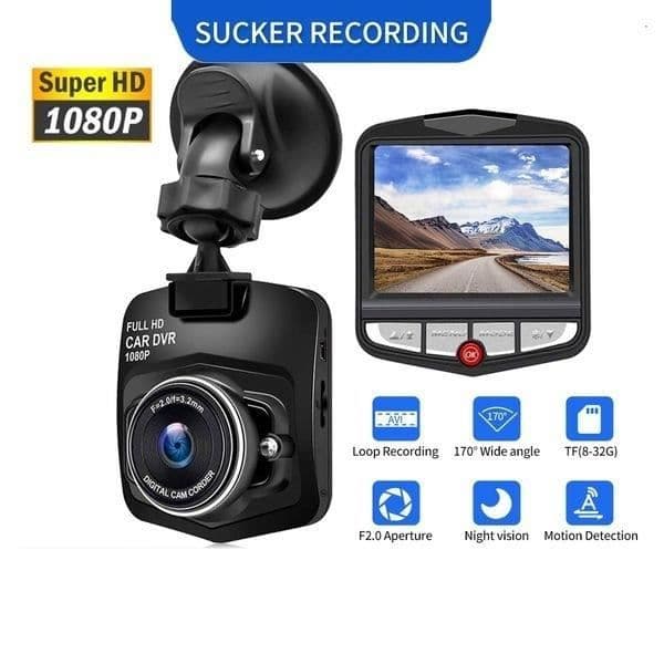 Dashcam Bil dash cam 1080P mörkerseende och 6 c skärm