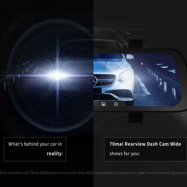 9,35 tums fullskärm HD 1080P 130FOV körinspelare, automatisk bilvideobandspelare
