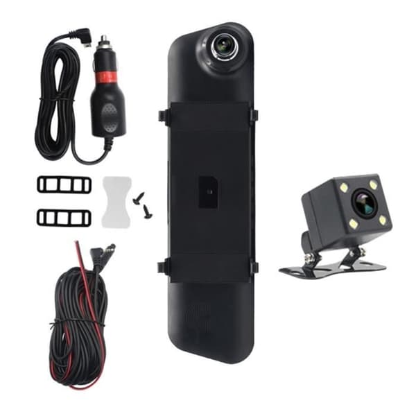 Dashcam Backspegel Integrerad skärm Frontkamera Backkamera Full HD 1080p