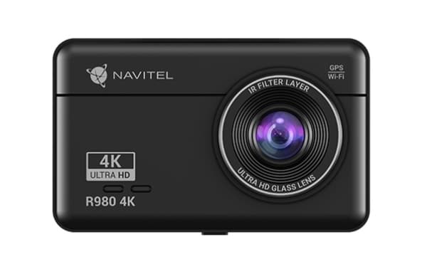 Navitel R980 4K, 4K Ultra HD, 3840 x 2160 pixels, 140°, TS, Black, IPS