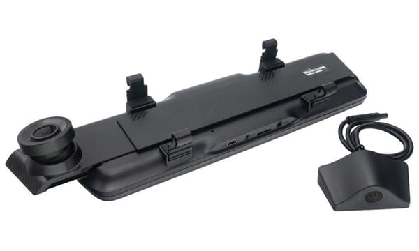 CEL-TEC palubní kamera do auta v zrcátku M7 Dual GPS/2K/zadní 1080p/4,39" IPS LCD/g-senzor/podpora GPS