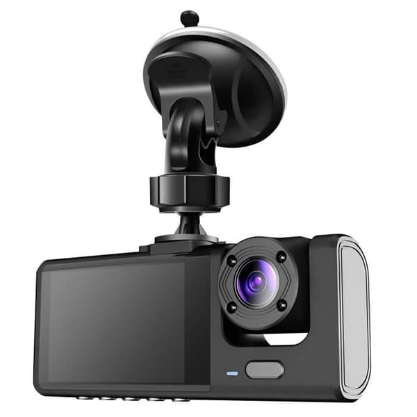 Dashcam Vindruta Fram Bak Interiör 1080p LED 2 tum Micro Black