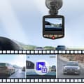 Miniatyrbild 3 av 4: Dashcam Bil Sugkoppsfäste DVR-05 med backkamera Svart