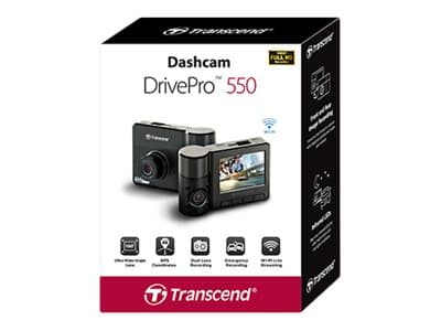 Transcend DrivePro 550 - Instrumentbordkamera - 1440p / 30 fps - Wi-Fi