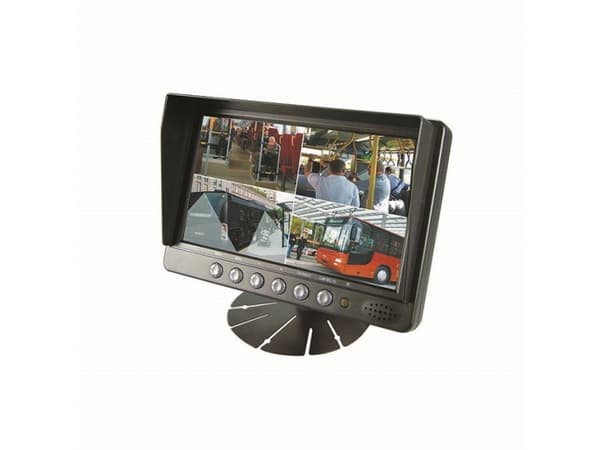 7" monitor 4 ingångar + trigger på skärmen