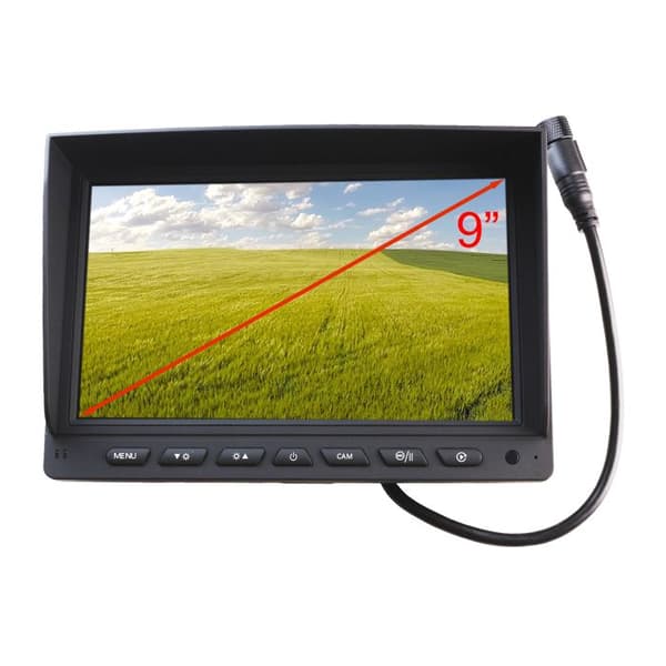 Parkeringskamera kit Yatek bestående av en 9" AHD 1080P skärm + 2 kameror för bakåtblick 1080P Yatek