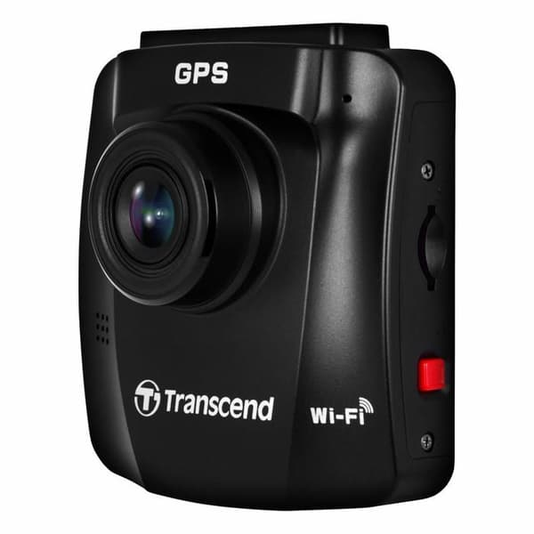 Dashcam + GPS Transcend DrivePro 250 Horisontell betraktningsvinkel=140° 12 V, 24 V Wi-Fi, batteri