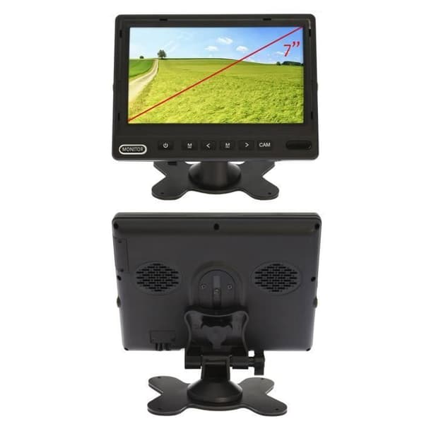 Yatek parkeringskamerasats bestående av en 7" AHD 1080P-skärm + 2 Yatek 1080P-backkameror