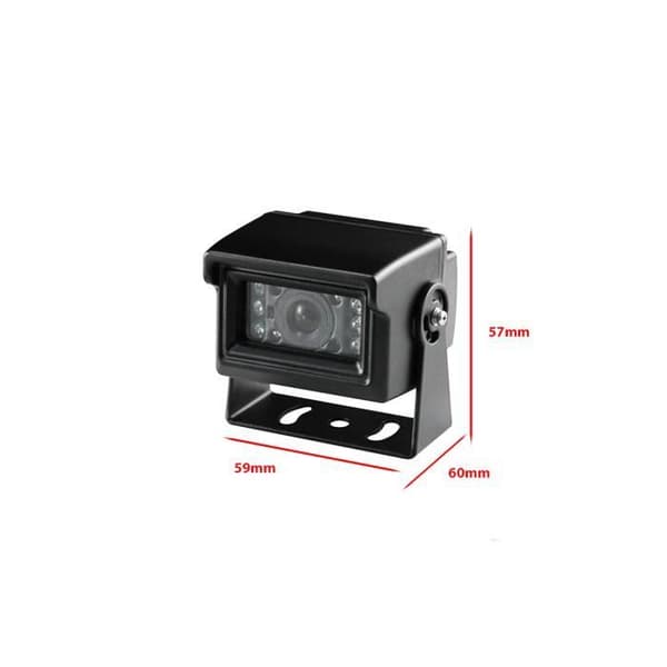 Yatek Backup- eller backkamera liten storlek, 1080P-upplösning, lutning med mörkerseende och solskydd, IP68-skydd,
