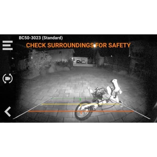 BC50 trådlös säkerhetskopieringskamera - GARMIN - Night Vision - Registreringsskylthållare &amp; monteringsfäste