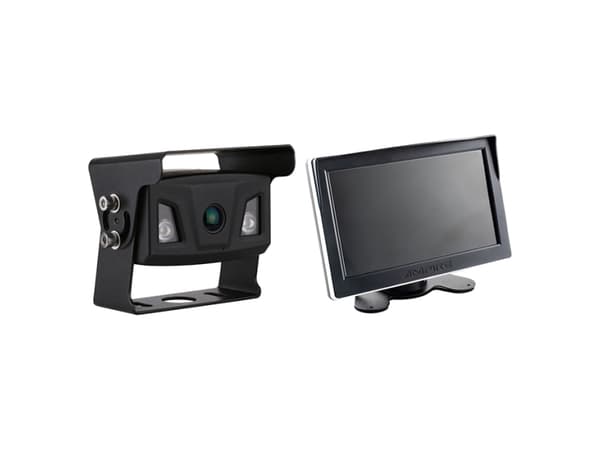 Infrarødt farvebakkamera m. 7" TFT dual-input monitor