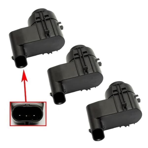 3 BACKUP RADAR - PARKERINGS SENSOR AVSIKT FÖR SKODA FABIA II ROOMSTER - 5J0919275A