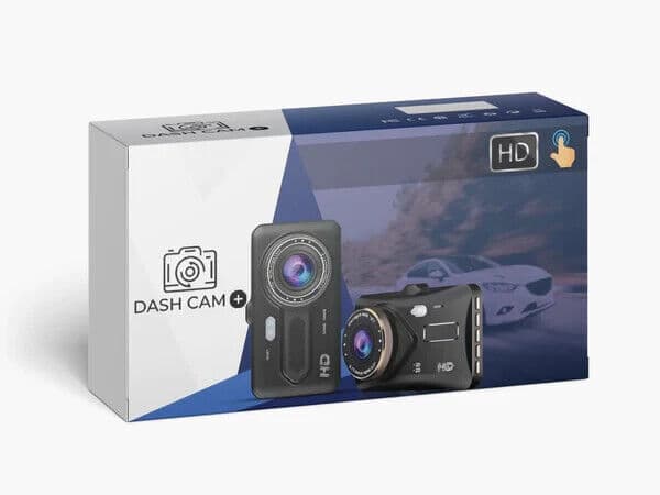 1080P HD Dual Dash Cam - Front and Rear Cameras, Night Vision, Motion Detection