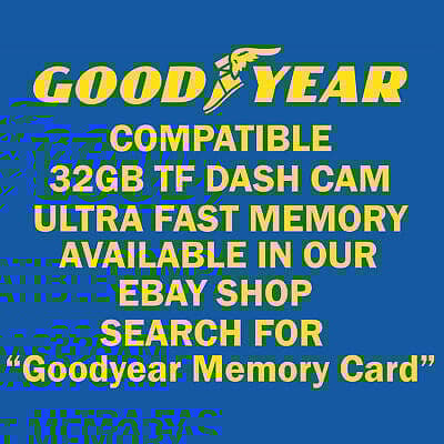 Goodyear HD Mirror Dash Cam Car DVR Video Recorder with Front and Rear Camera