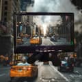 Miniatyrbild 4 av 4: TD® Podofo 7" LCD dubbel backkamera Bilmonitorsats för lastbilsbuss RV 18 IR LED Night Vision Backup-kamera